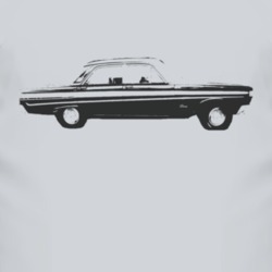 1964 MERCURY COMET Side Black Graphic T Shirt