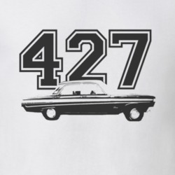 1964 MERCURY COMET Side Black Graphic Engine Size T Shirt