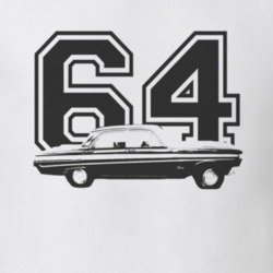 1964 MERCURY COMET Side Black Graphic Year T Shirt