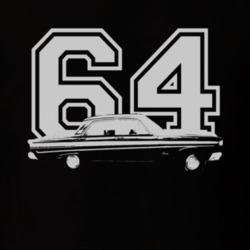 1964 MERCURY COMET Side White Graphic Year T Shirt