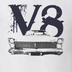 1965 MERCURY COMET Grill Black Graphic V8 T Shirt