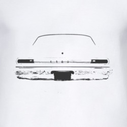 1966 MERCURY COMET Rear Black Graphic T Shirt
