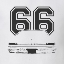 1966 MERCURY COMET Rear Black Graphic Year T Shirt