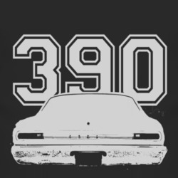 1966 MERCURY COMET Rear White Graphic Engine Size T Shirt