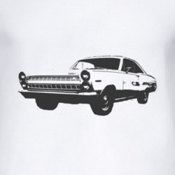 1966 MERCURY COMET Side Black Graphic T Shirt