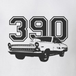 1966 MERCURY COMET Side Black Graphic Engine Size T Shirt