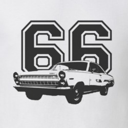 1966 MERCURY COMET Side Black Graphic year T Shirt