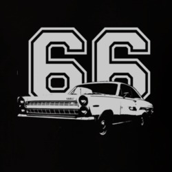 1966 MERCURY COMET Side White Graphic year T Shirt