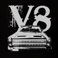1966 Mercury Cyclone Grill White Graphic V8 T Shirt