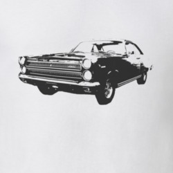 1966 Mercury Cyclone Side Black Graphic T Shirt