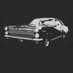 1966 Mercury Cyclone Side White Graphic T Shirt