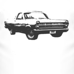 1967  RANCHERO Black Graphic Side T Shirt