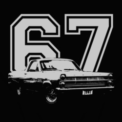 1967  RANCHERO Side White Graphic Year T Shirt