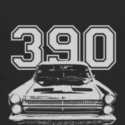 1967 MERCURY COMET Grill White Graphic Engine Size T Shirt