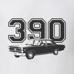 1967 MERCURY COMET Side Black Graphic Engine Size T Shirt