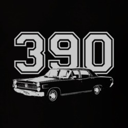 1967 MERCURY COMET Side White Graphic Engine Size T Shirt