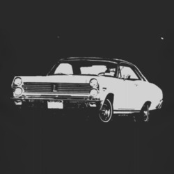 1967 MERCURY CYC ONE Side White Graphic T Shirt