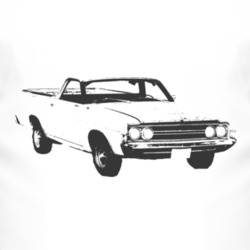 1968  RANCHERO Side Black Graphic T Shirt