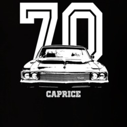 1970 Caprice Grill Year Model Dark Color T Shirt