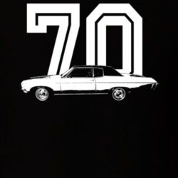 1970 Caprice Side Year Dark Color T Shirt
