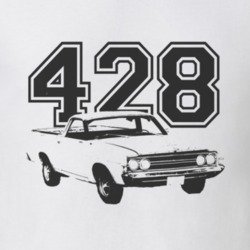 1968   RANCHERO Side Black Graphic Engine Size T Shirt
