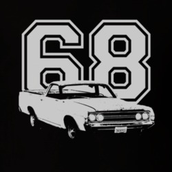 1968  RANCHERO Side White Graphic Year T Shirt