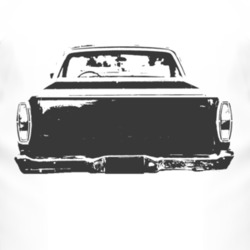 1968  RANCHERO Rear Black Graphic T Shirt
