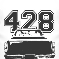 1968__RANCHERO_Rear_Black Graphic_Engine Size T Shirt