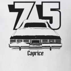 1975 Caprice Rear Year Model Light Color T Shirt