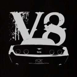 1969 CHEVY CAMARO SS Rear White Graphic V8 T Shirt