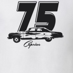 1975 Caprice Side Year Model Light Color T Shirt