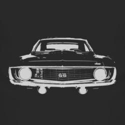 1969 CHEVY CAMARO SS Grill White Graphic T Shirt