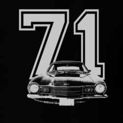 1971 MERCURY COMET Grill White Graphic Year T Shirt