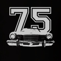 1975 MERCURY COMET Grill White Graphic Year T Shirt