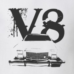 1978  RANCHERO Grill Black Graphic V8 T Shirt
