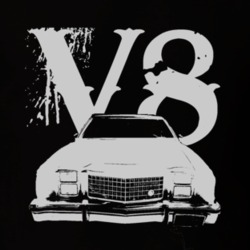 1978  RANCHERO Grill White Graphic V8 T Shirt