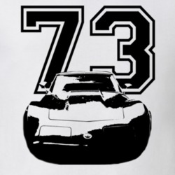 1973 Corvette Stingray Grill Year Light Color Shirt