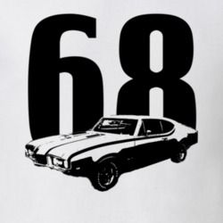 1968 Oldsmkobile 442 Side View Racing Stripe Year T Shirt