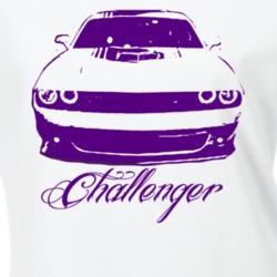 2015 Dodge Challenger Purple Graphic Name Ladies Tee T Shirt