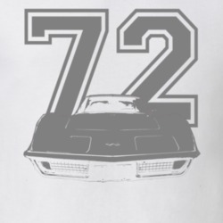 1972 Corvette Sting Ray Grill View Year Grey Graphic T Shirt
