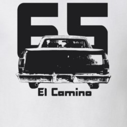 1965 EL Camino Rear Year Model Light Color T Shirt