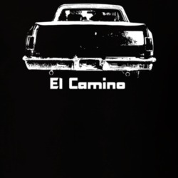 1965 EL Camino Rear Model Dark Color T Shirt