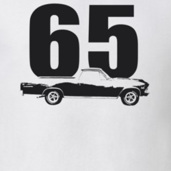 1965 EL Camino Side Year Dark Color T Shirt