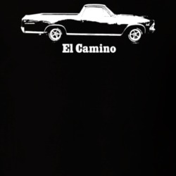 1965 EL Camino Side Year Model Dark Color T Shirt
