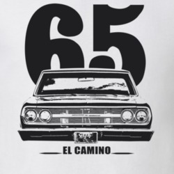 1965 EL Camino Grill Year Model Light Color T Shirt