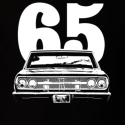 1965 EL Camino Grill Year Dark Color T Shirt