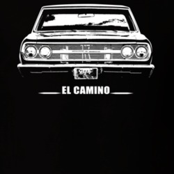 1965 EL Camino Grill Model Dark Color T Shirt