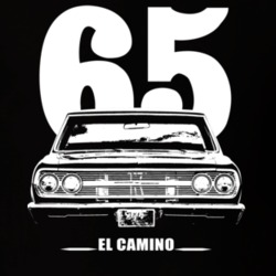 1965 EL Camino Grill Year Model Dark Color T Shirt
