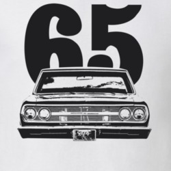 1965 EL Camino Grill Year White Color T Shirt