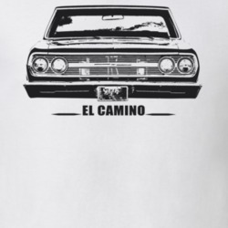 1965 EL Camino Grill Model White Color T Shirt